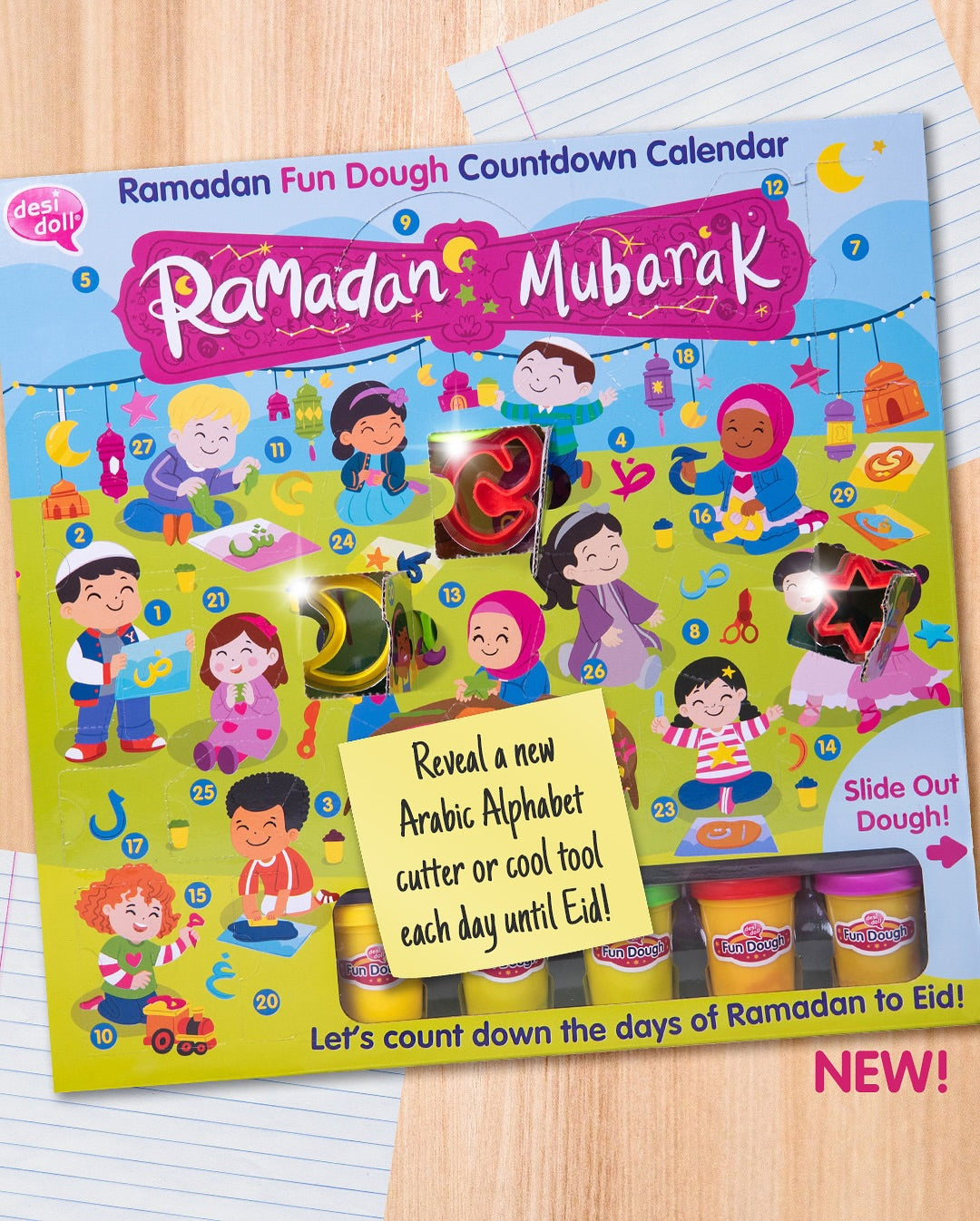 Ramadan Playdough Countdown Calendar