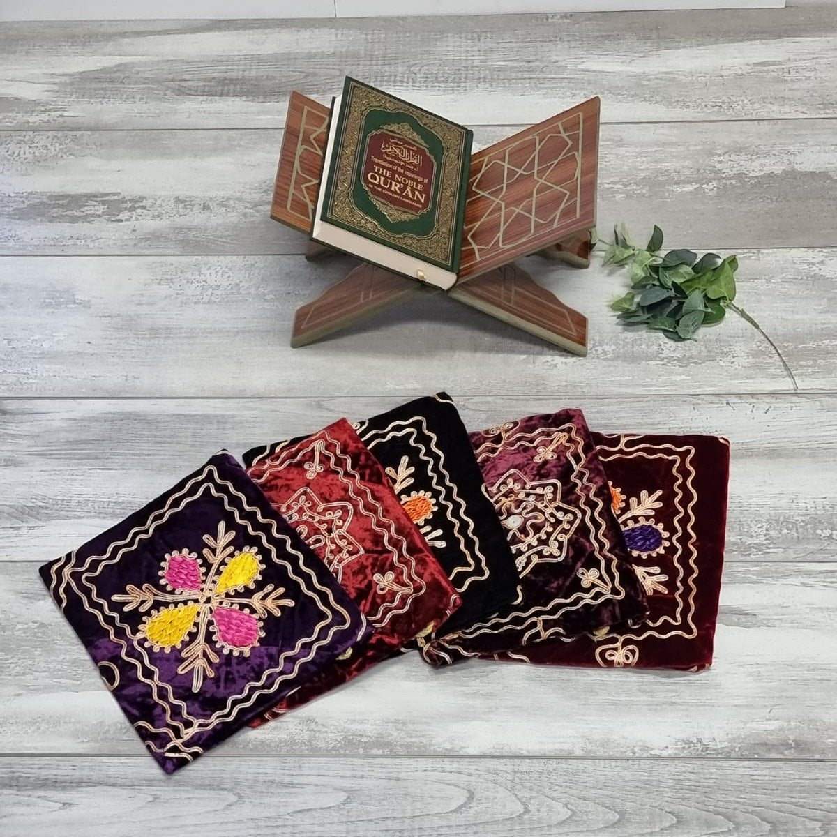 Velvet Quran Cover With Drawstring