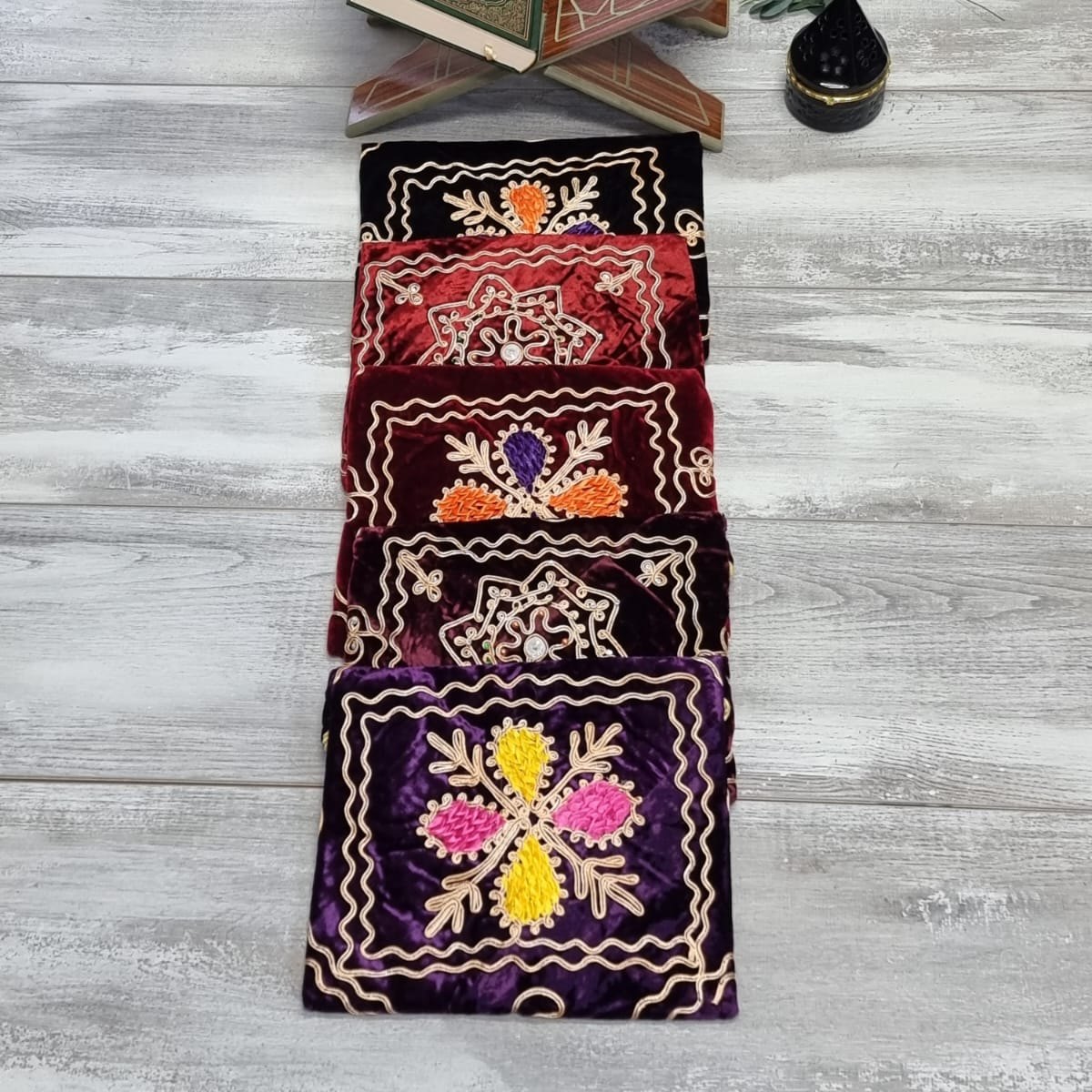 Velvet Quran Cover With Drawstring