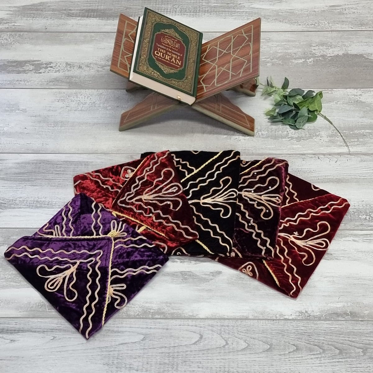 Velvet Quran Cover With Drawstring