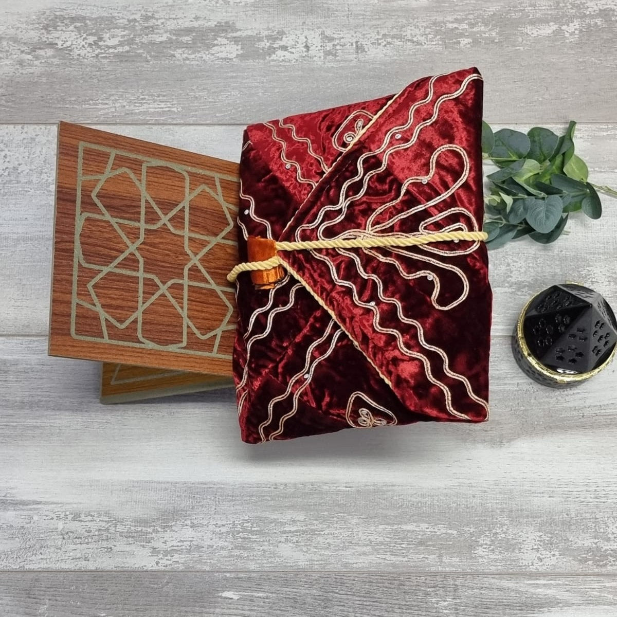 Velvet Quran Cover With Drawstring