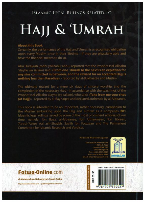 Islamic Legal Rulings Related to Hajj & Umrah -1490
