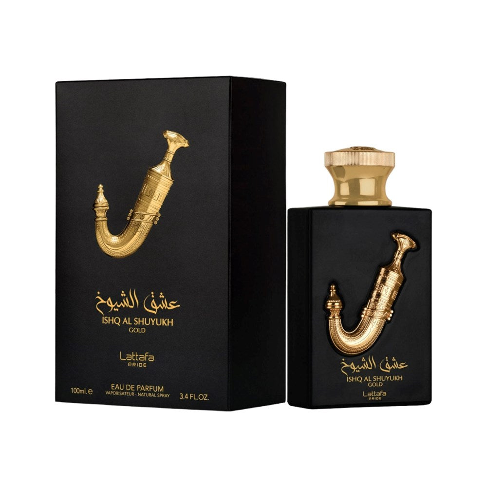 アクセサリー Lattafa Ishq Al Shuyukh Gold edp 100ml Ishq Al Shuyukh Gold 100ml EDP By Lattafa Pride – Darussalam Australia