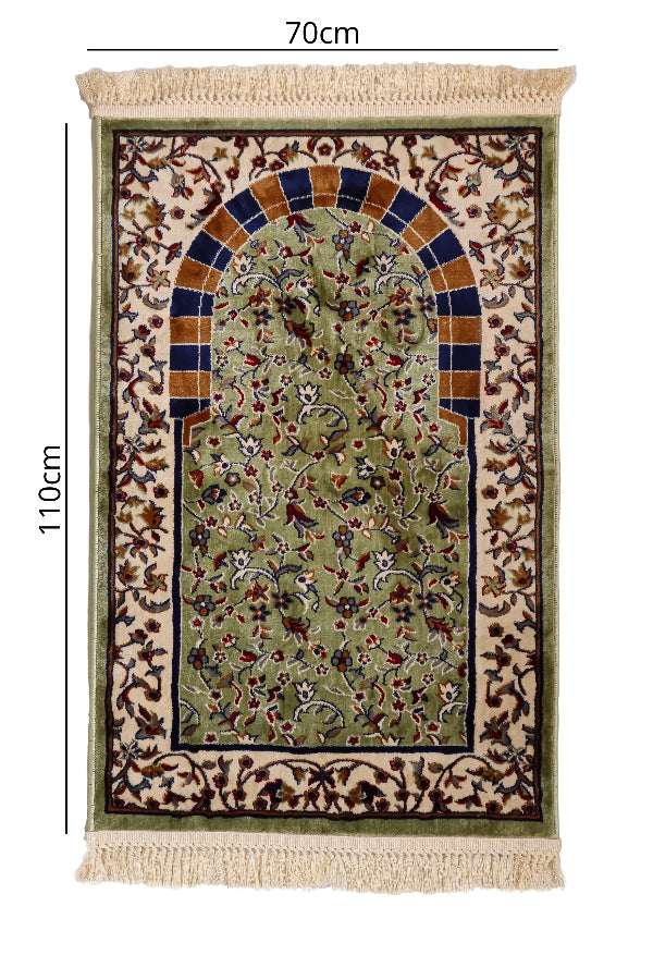 Mihrab Turkish Luxurious Carpet Green (Large)