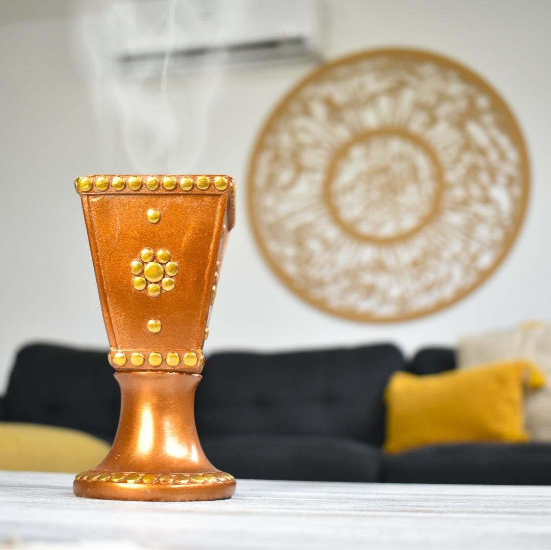 Incense Burner 14cm - Gold