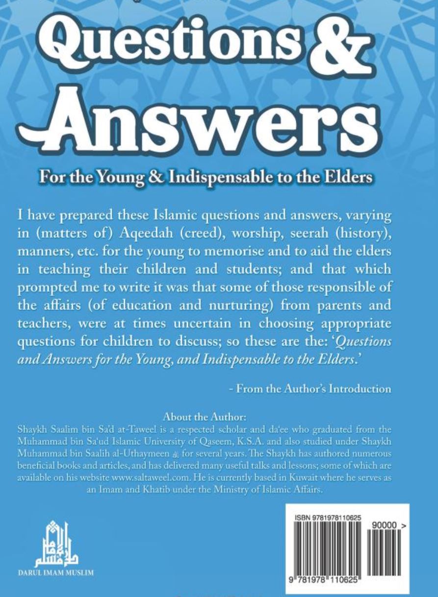 Questions & Answers for the Young & Indispensable to the Elders