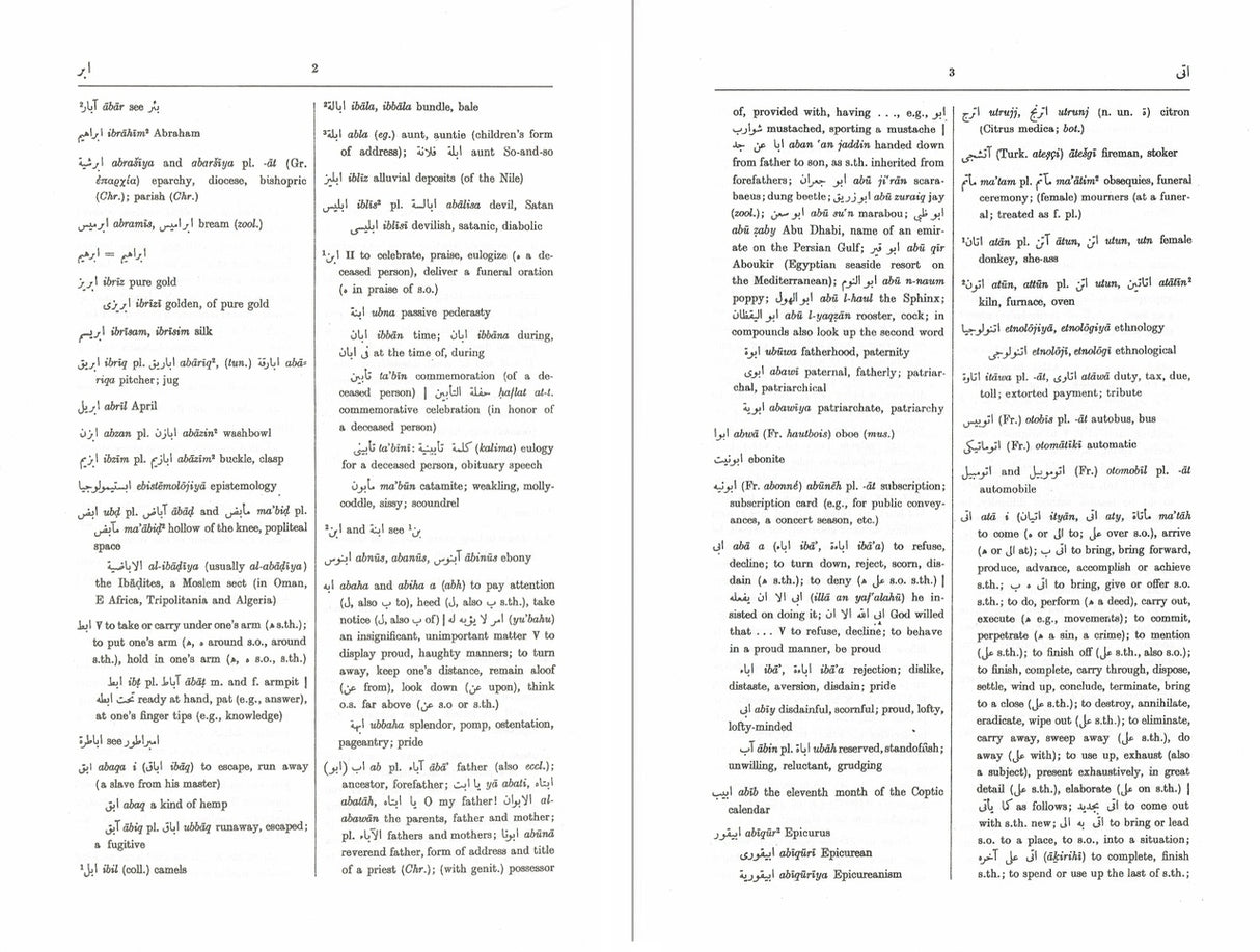 Hans Wehr Dictionary of Modern Written Arabic 4th Ed.