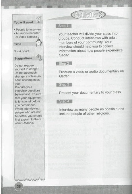 ICO Islamic Studies Activity book Grade 5 Part 1 -1936