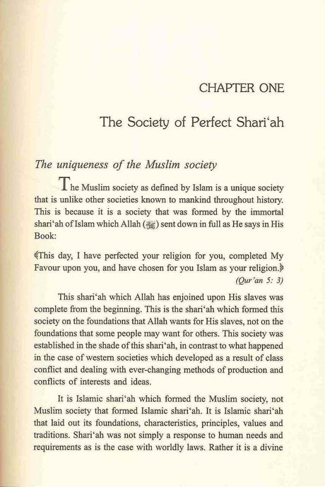 The Ideal Muslim Society