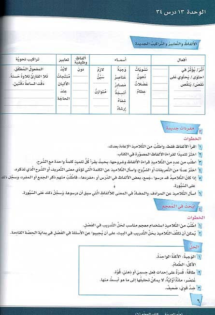 ICO Learn Arabic Teachers Book Grade 6 Part 2 تعلم العربية