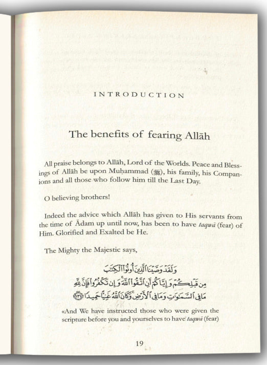 The Benefits Of Fearing Allah