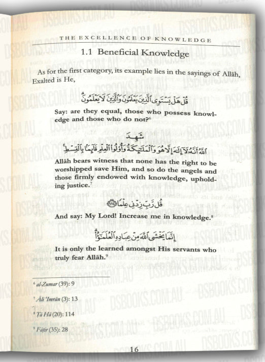 The Excellence Of Knowledge