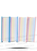 Quran 7.5x10.5cm Rainbow Pages Turquoise/Gold