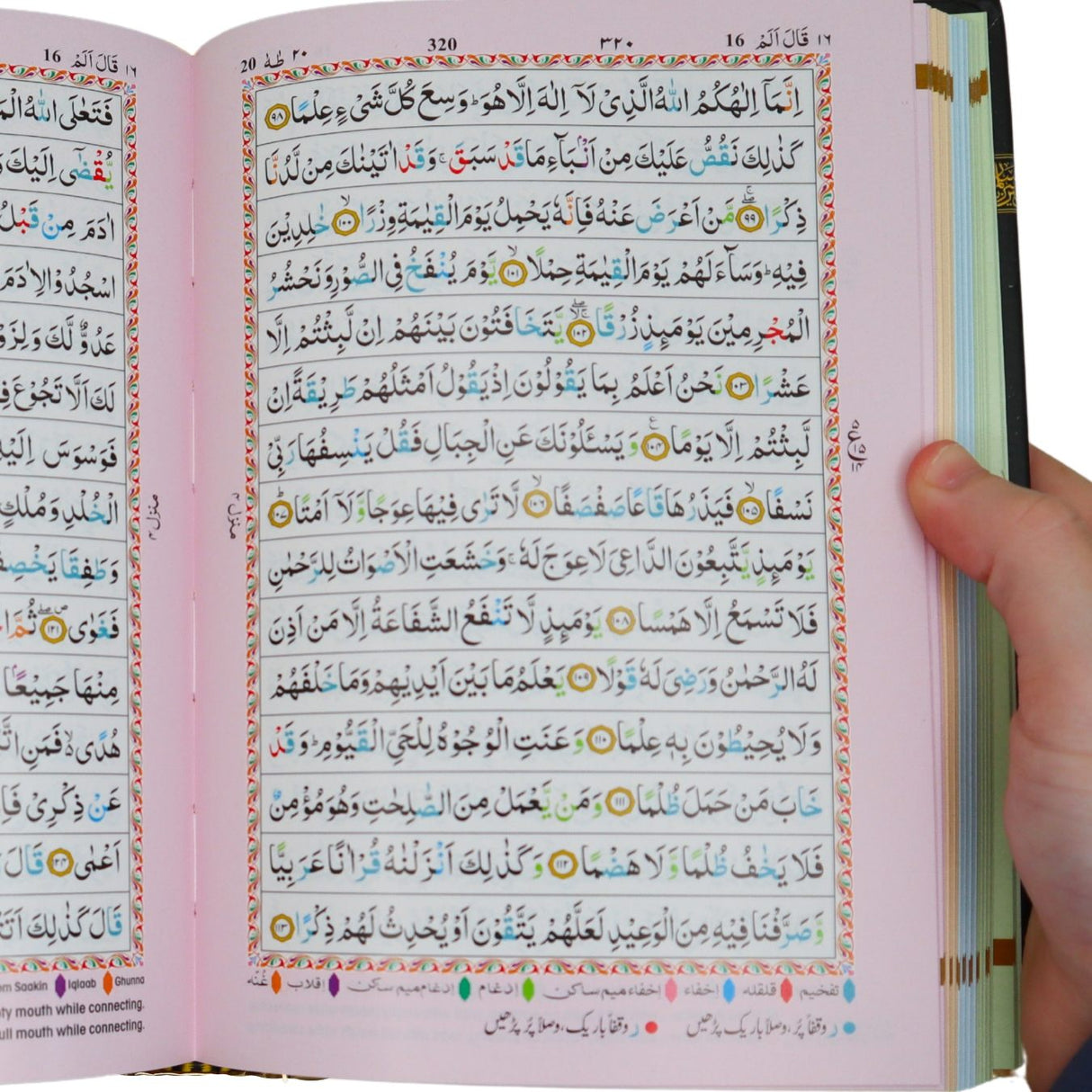 Hafzi Quran with Colour Coded Tajweed Rules (15 Lines) (Indo/Pak) (Kabah Cover)