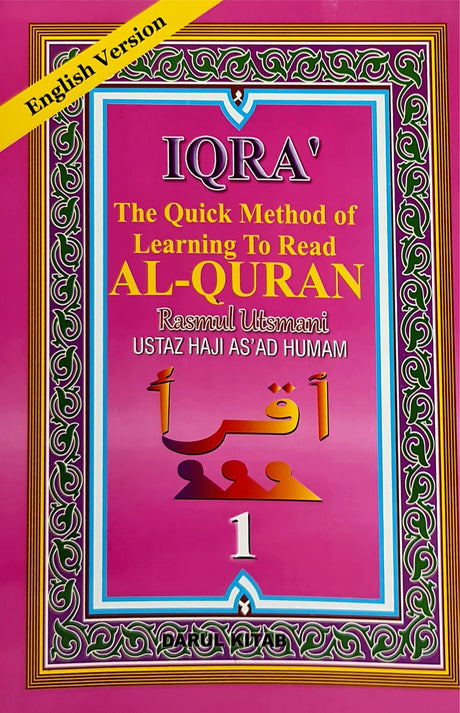 IQRA The Quick Method of Learning To Read Al-Quran 1-6 Book set