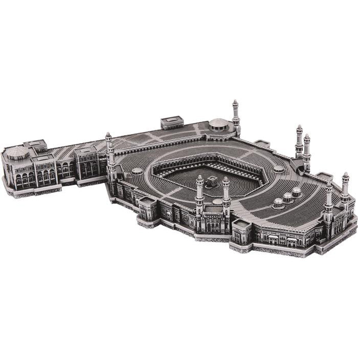 Masjid Al Haram Model with Kaba Show Piece - Silver