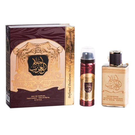Ahlam al Arab perfume (Oud) 80ML + Deodorant