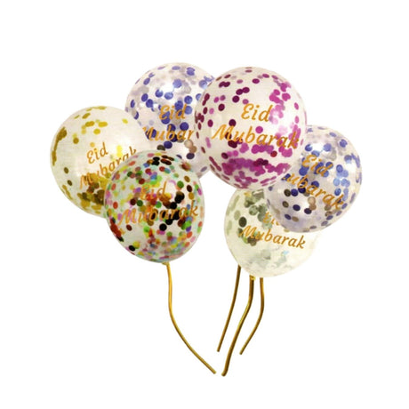 10 Pack Eid Mubarak Balloon (confetti)