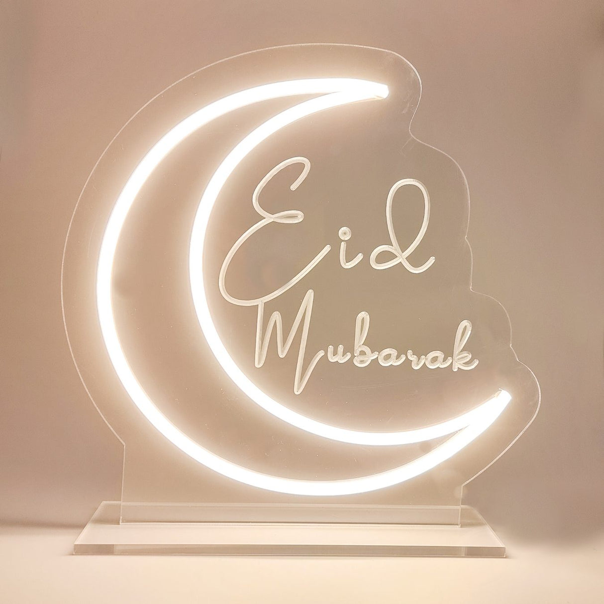 Table Sign (neon light) Eid Mubarak