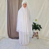 Elegant Prayer Clothes for Women with Lace - White