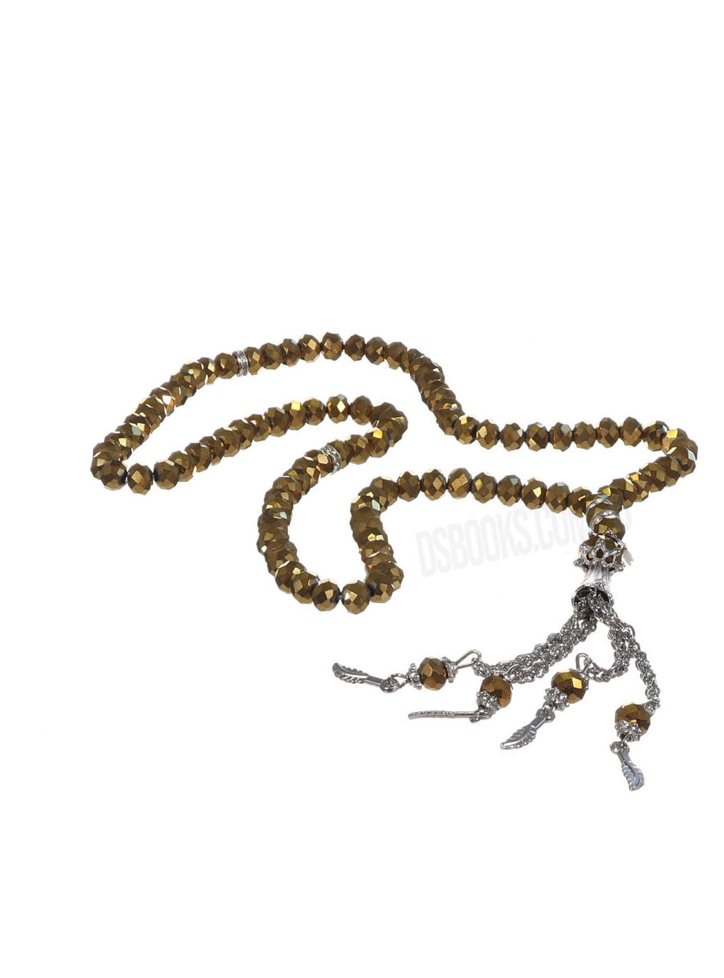 Deluxe Crystal Gold Tasbih - Slim