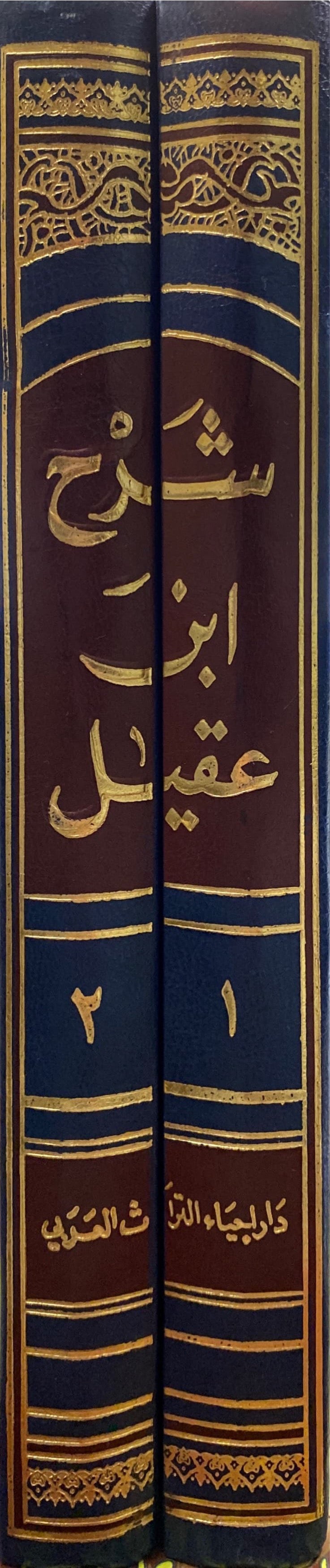 شرح ابن عقيل على الفية ابن مالك     Sharh Ibn Aqeel Ala Alfiyati Ibn Malik (2 Volume Set)