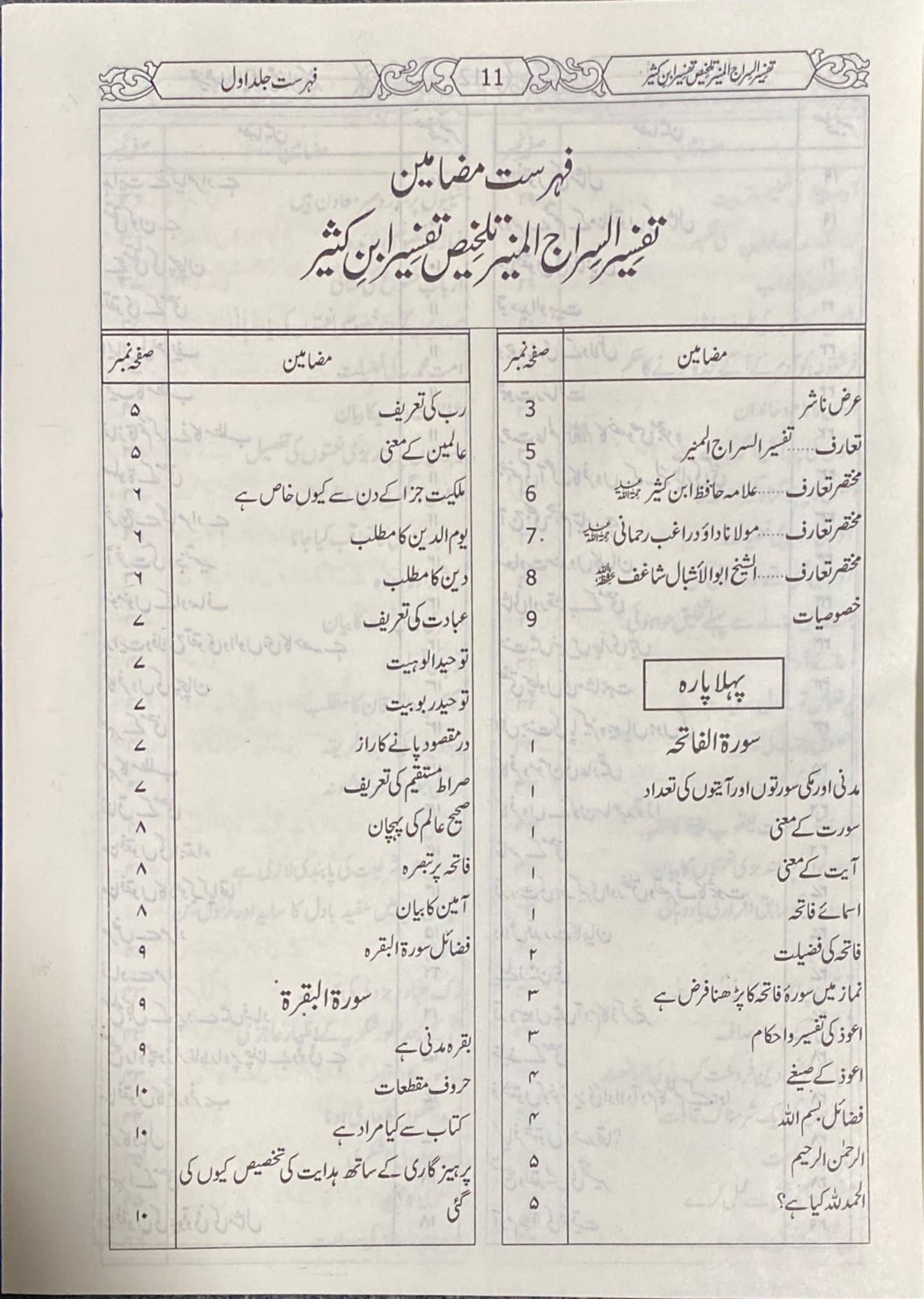 Urdu Tafsir As Siraj Al Muneer Talkhis Tafsir Ibn Kathir (2 Vol)