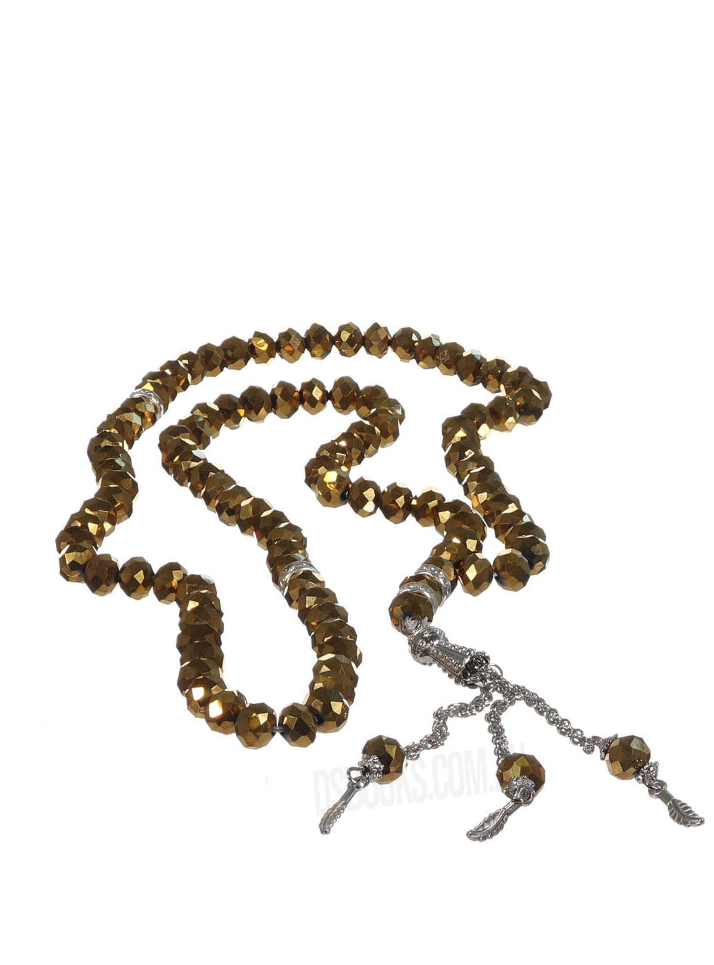 Deluxe Crystal Gold Tasbih - Large