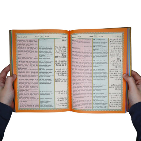 Noble Quran Text, Transliteration and Translation - Black