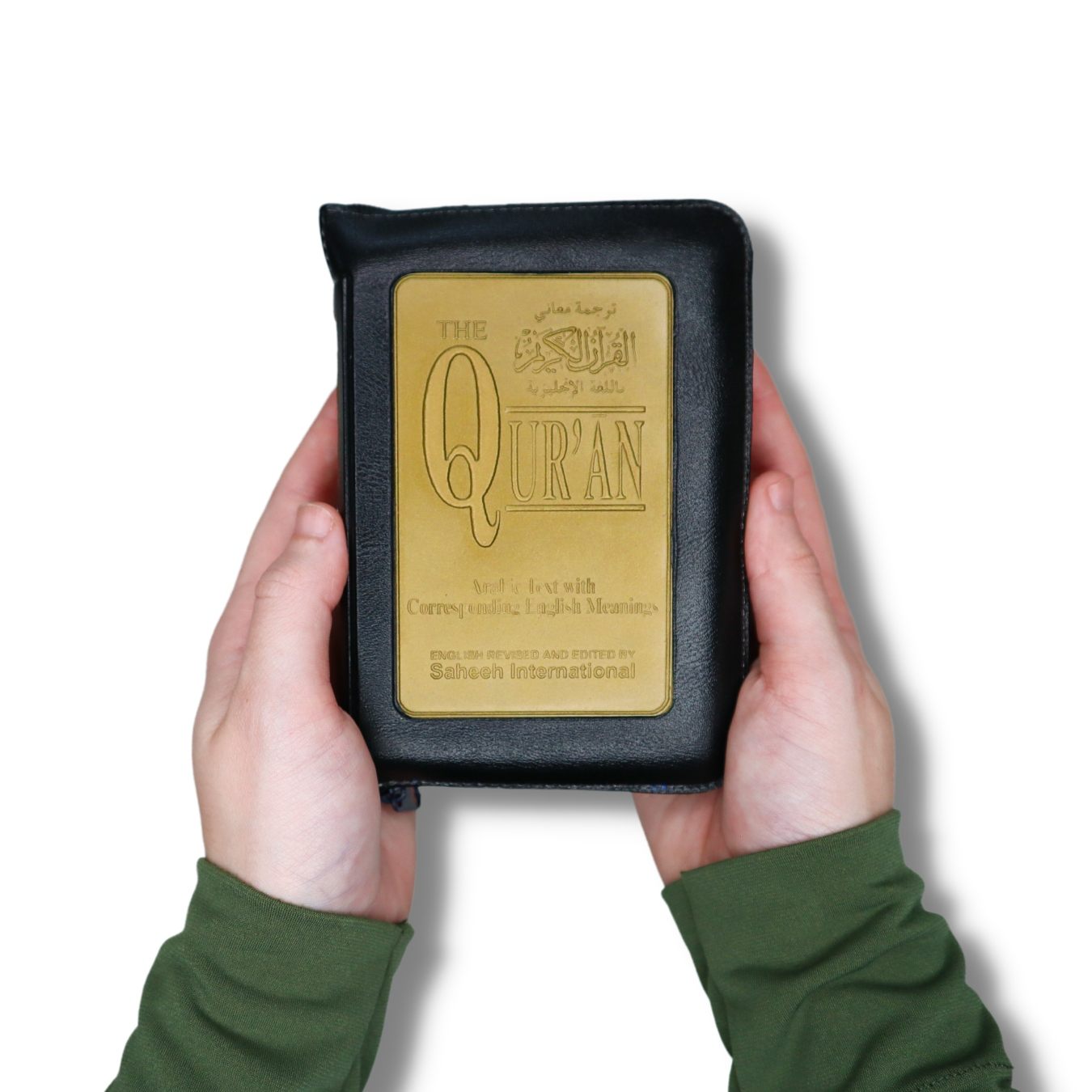 The Quran Arabic & English Meanings ( Pocket Size Zip 14cmx9cm